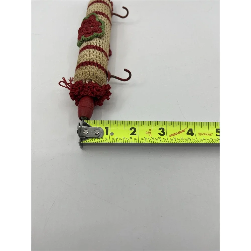 Vintage Kitchen Mini Rolling Pin Key Small Utensil Holder 8.5